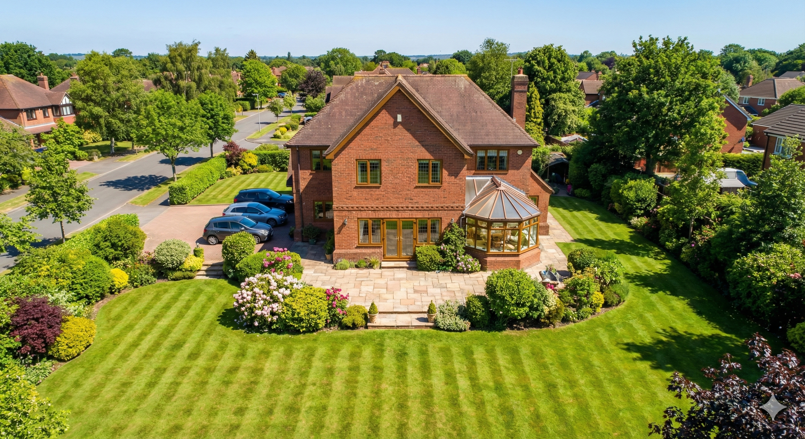 British home with professional tradesperson